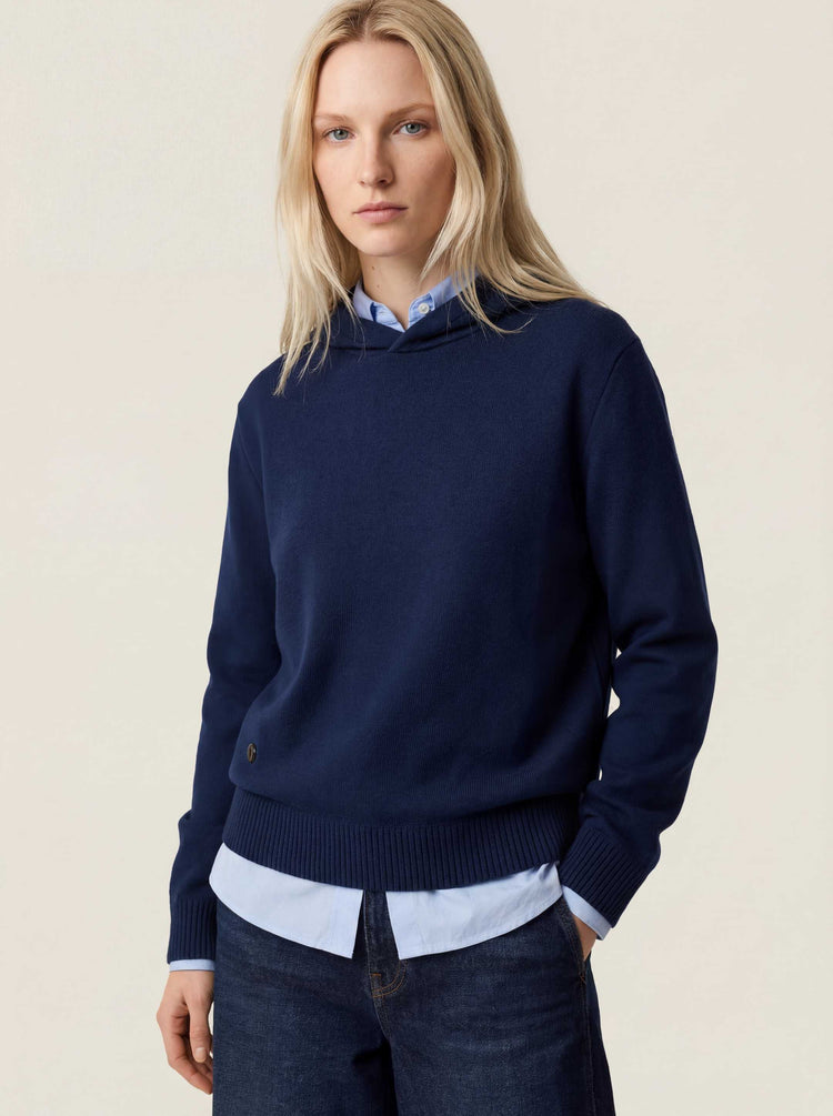 The Signature Merino Hoodie Atlantic Blue Image