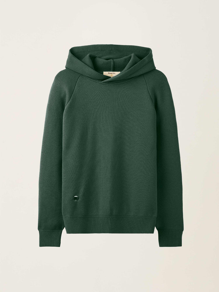 The Knitted Hoodie Emerald Green Image