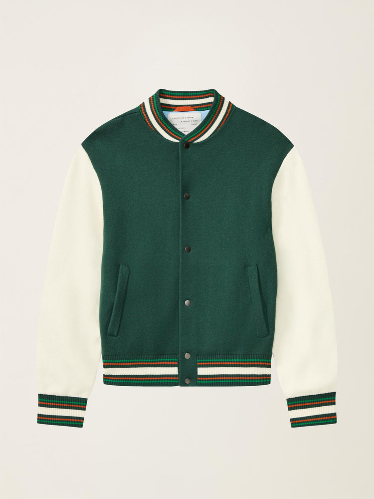 The Varsity Jacket Forest Green Image
