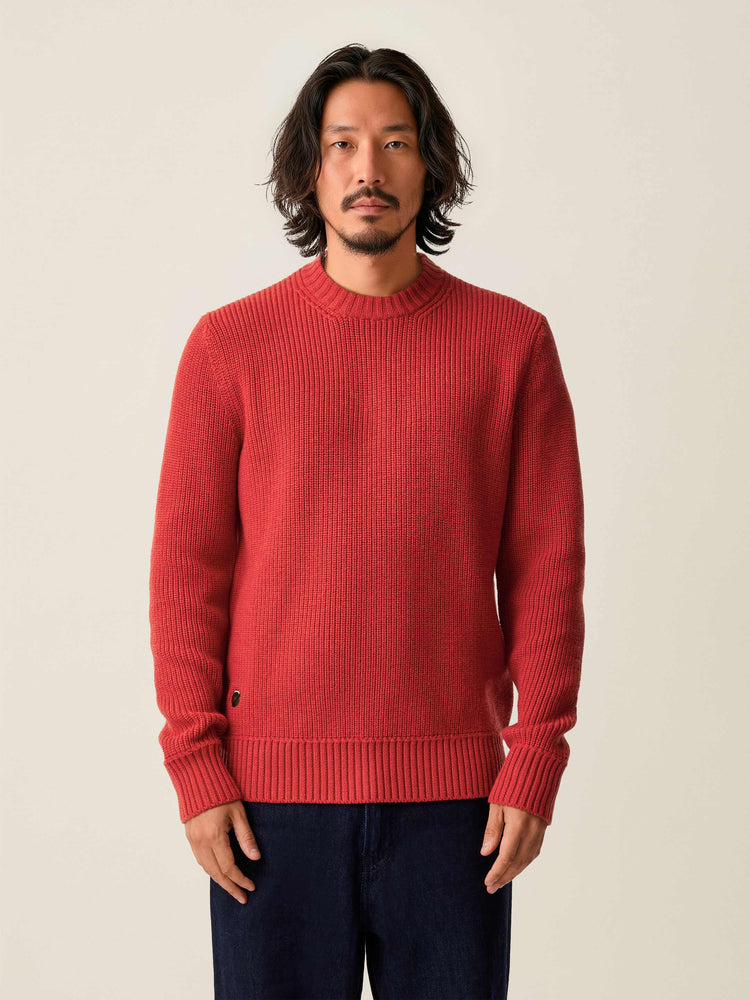 The Shepherd's Knit Crewneck Jumper Tomato Red Image