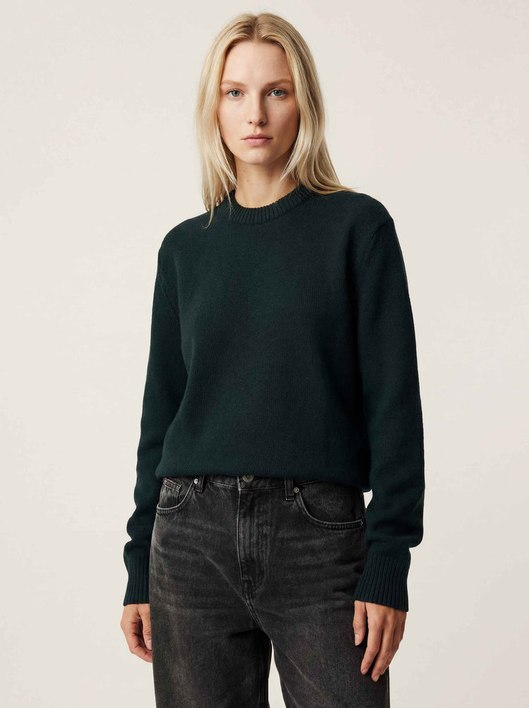 The Original Crewneck Jumper Forest Green Image