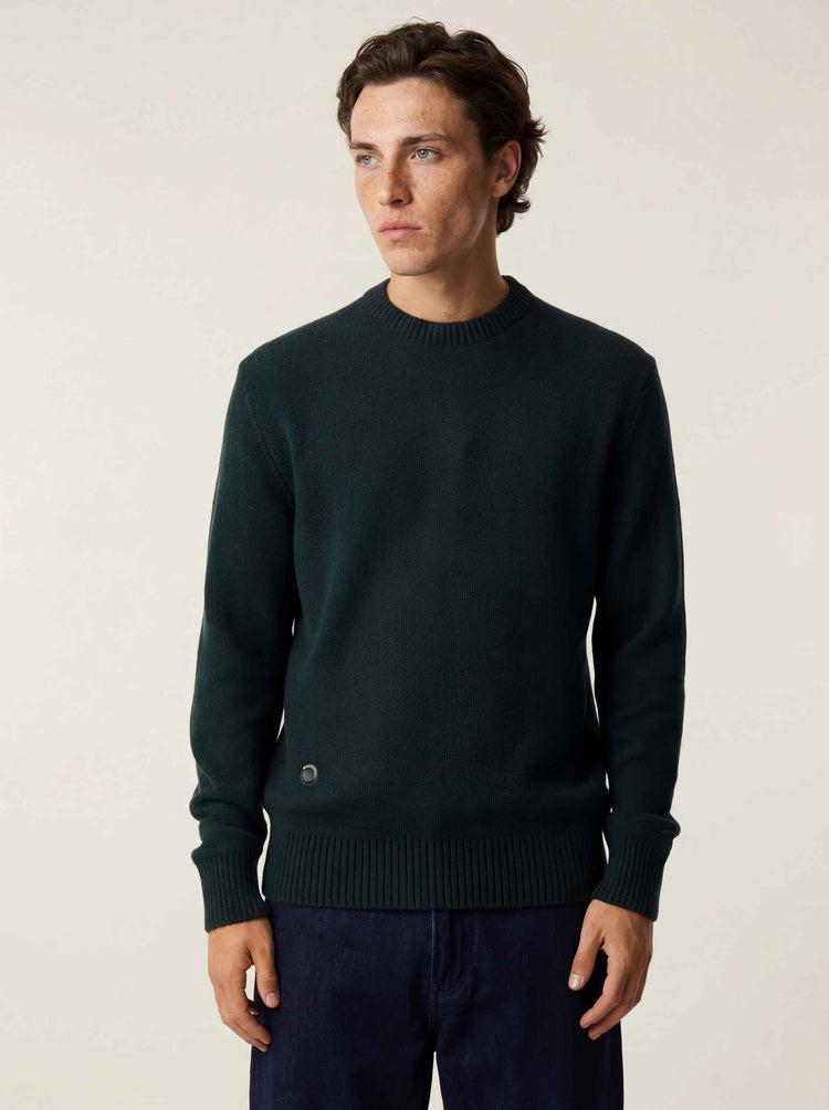 The Original Crewneck Jumper Forest Green Image