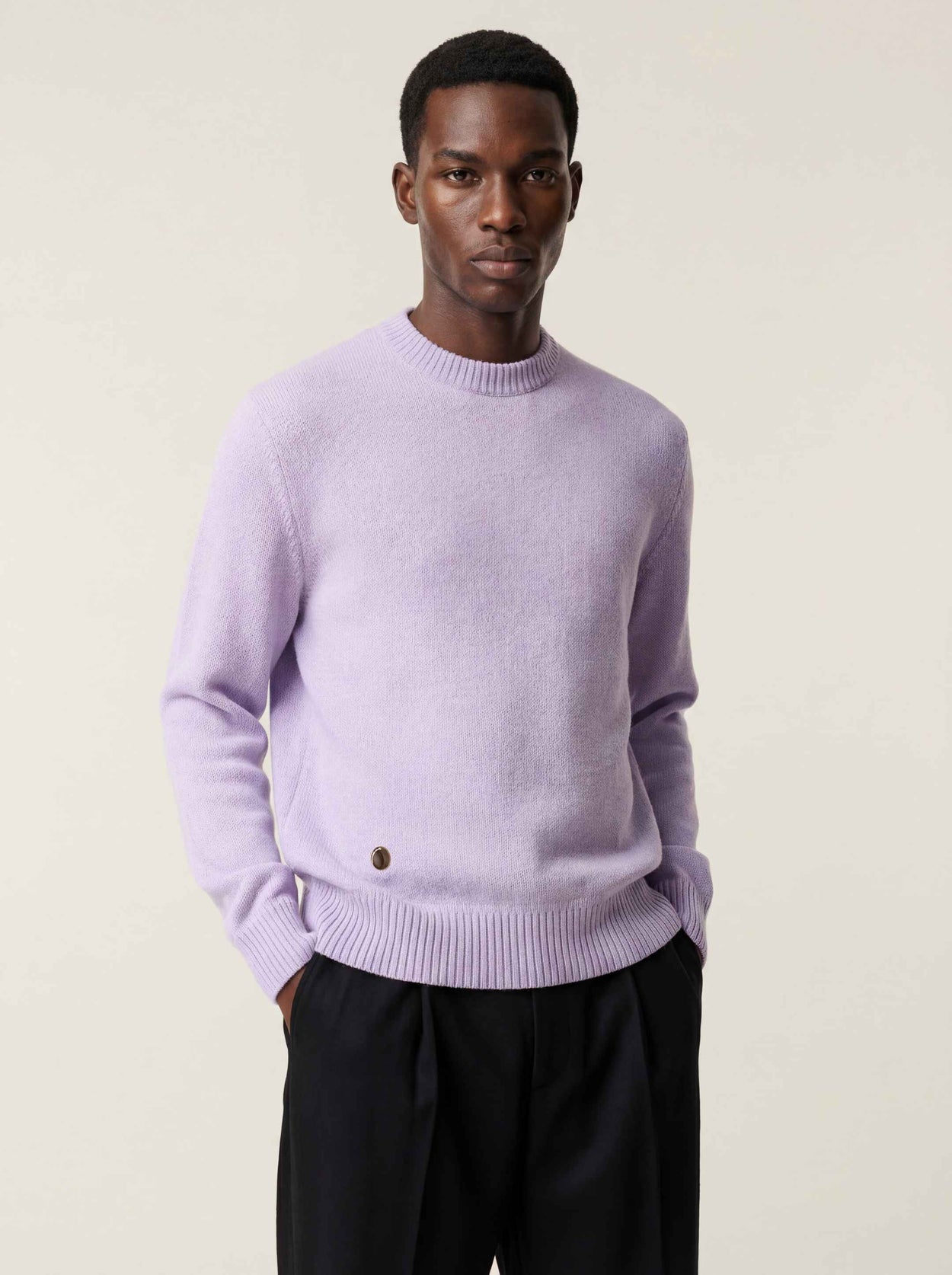 The Original Crewneck Jumper Lupin Lilac Male Image