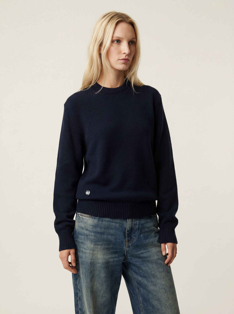 The Original Crewneck Jumper Pacific Blue Image