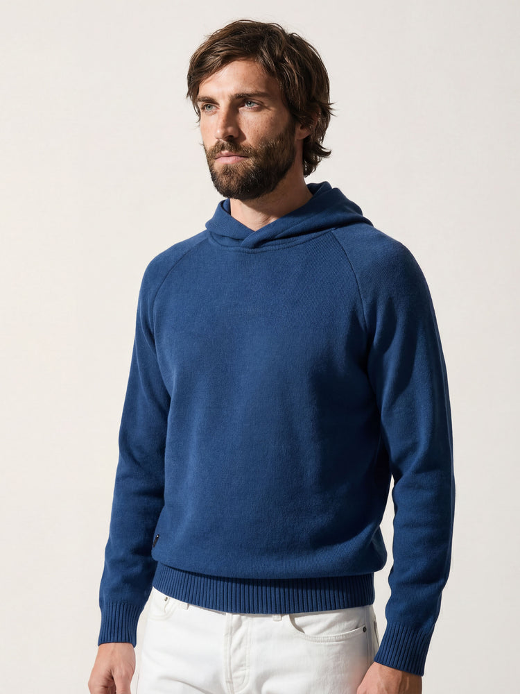 The Knitted Hoodie Tasman Blue Image