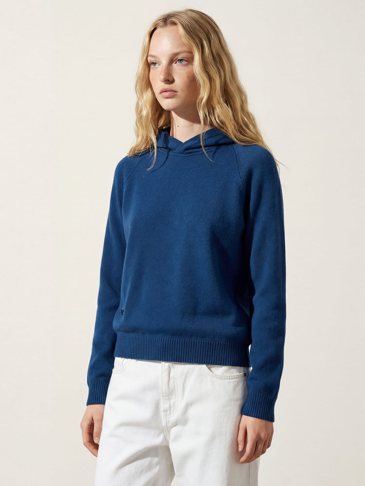 The Knitted Hoodie Tasman Blue Image