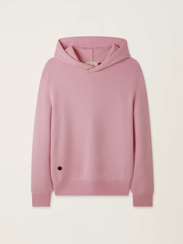 The Signature Merino Hoodie Candyfloss Pink Image