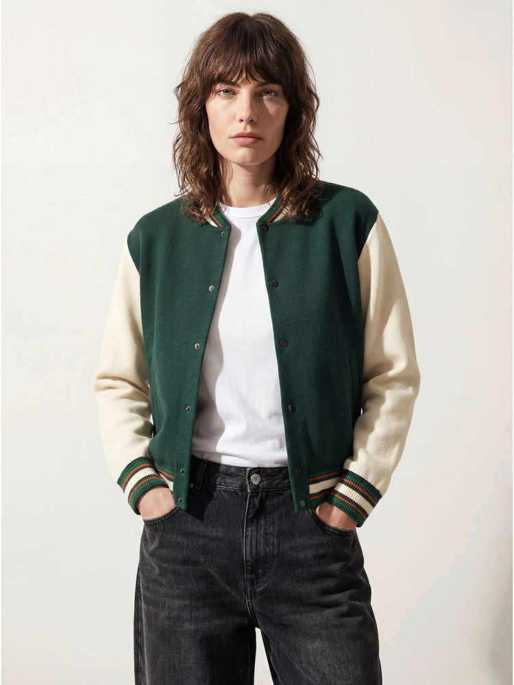 The Varsity Jacket Forest Green Image